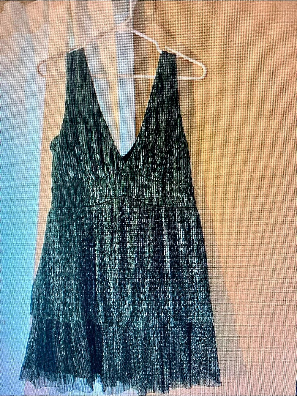 Sparkly Mini Dress in Green Like New